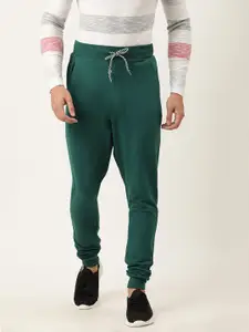 Difference of Opinion Men Green Solid Slim Fit Joggers