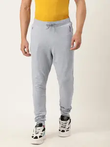 Difference of Opinion Grey Melange Solid Slim Fit Joggers