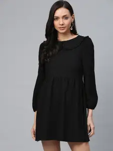 DOROTHY PERKINS Women Black Petite Solid A-Line Dress