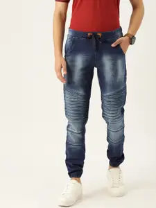 Campus Sutra Men Blue Slim Fit Bio Wash Mid-Rise Clean Look Jeans