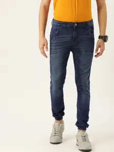 Campus Sutra Men Navy Blue Slim Fit Mid-Rise Clean Look Jeans