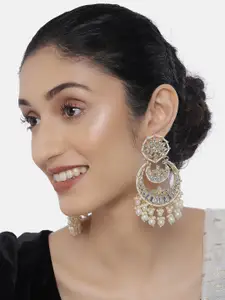 LAIDA Gold-Plated Crescent Shaped Chandbalis