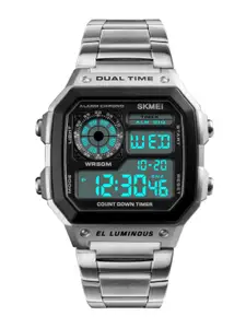 Skmei Men Silver-Toned Digital Watch 1335