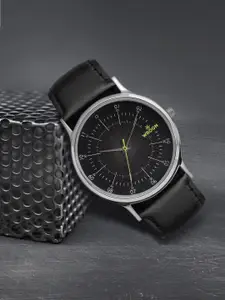 WROGN Men Charcoal Black Analogue Watch WRG00042B