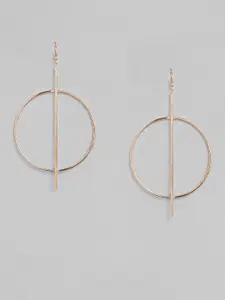 justpeachy Gold-Plated Circular Hoop Earrings