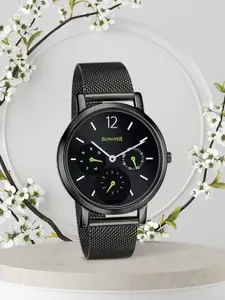 Sonata Women Black Analogue Watch