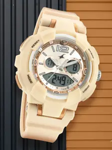 Fastrack Women Cream-Coloured Analogue Watch 68016PP03