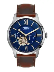 Fossil Men Navy Automatic Dial Watch ME3110