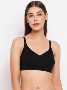 Enamor Fab-Cool Non-Wired Non Padded M-frame Jiggle Control Cotton T-shirt Bra AB75