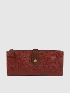 Hidesign Women Brown Textured HONG KONG Leather Two Fold Wallet