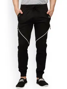Campus Sutra Black Track Pants