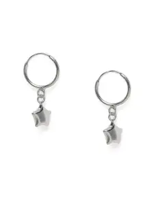 GIVA 925 Silver Mini Star Hoop Earrings