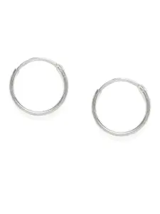 GIVA 925 Sterling Silver Rhodium Plated Classic Mini Hoop Earrings