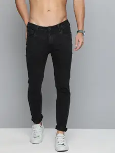 HERE&NOW Men Black Skinny Fit Mid-Rise Clean Look Stretchable Jeans