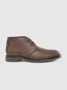 The Roadster Lifestyle Co Men Brown Solid Derbys