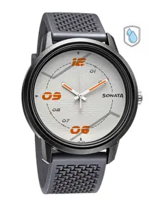 Sonata Men Grey Analogue Watch 77085PP09W