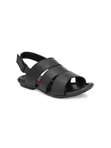 John Karsun Men Black Sandals