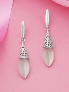 Estele Rhodium Plated Alluring Drop Earrings
