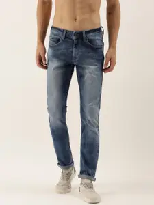 Flying Machine Men Blue Michael Slim Tapered Fit Low-Rise Clean Look Stretchable Jeans