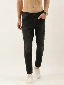 Flying Machine Men Black MJ Mankle Fit Mid-Rise Clean Look Stretchable Jeans