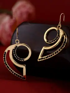 Estele Gold-Plated Geometric Drop Earrings