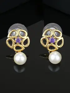 Estele Gold-Plated Square Studs