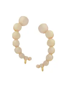 Estele Gold-Plated Contemporary Drop Earrings