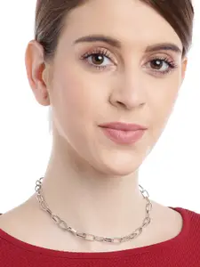 YouBella Silver-Plated Link Necklace