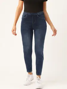 Flying Machine Women Blue Slim Fit Mid-Rise Clean Look Stretchable Jeans