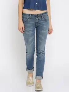 Pepe Jeans Blue Washed Stretch Frisky Fit Jeans