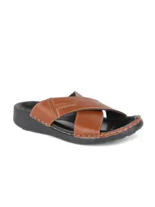 Khadims Men Tan Brown Sandals
