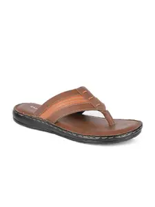 Khadims Men Tan Brown Comfort Sandals