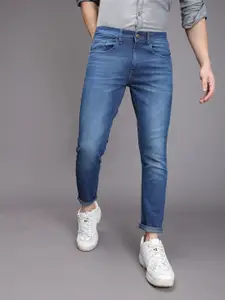 The Indian Garage Co Men Blue Slim Fit Low-Rise Clean Look Stretchable Jeans