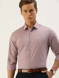 SELECTED Men Mauve Slim Fit Solid Formal Shirt