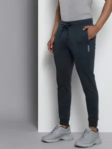 The Indian Garage Co Men Navy Blue Solid Straight Fit Joggers