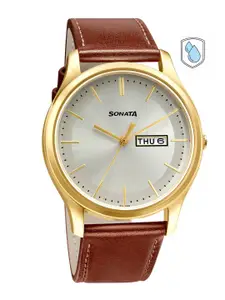 Sonata Men Grey Analogue Watch 77082YL06W