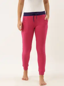 Fruit of the loom Women Pink Solid Lounge Pants