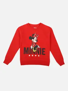 Kids Ville Mickey & Friends featured Red Sweatshirt for Girls