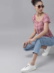 Roadster Women Blue Solid Boyfriend Fit Light Fade Stretchable Jeans