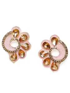 Kord Store Pink Gold-Plated Floral Studs