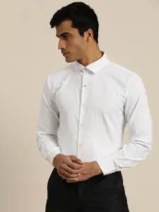 INVICTUS Men Easy Care White Solid  Sustainable Formal Shirt