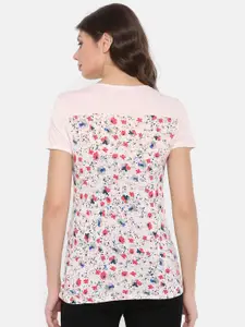 Pepe Jeans Pink Floral Print T-shirt