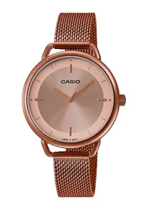 CASIO Enticer Ladies Rose Gold Analogue Watch A1799 LTP-E413MR-9ADF