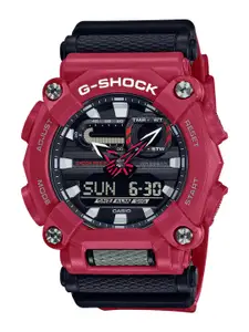 CASIO Men Red & Black Analogue and Digital Watch GA-900-4ADR