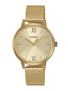 CASIO Enticer Ladies Gold-Toned Analogue Watch A1789
