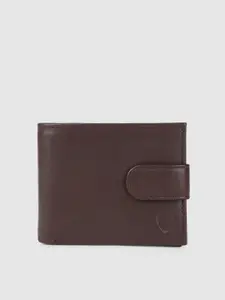 Hidesign Men Brown Solid Leather Two Fold Wallet