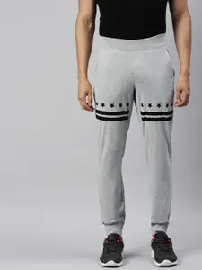 Huetrap Men Grey Melange Solid Regular Fit Sustainable Joggers