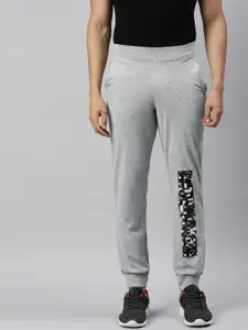 Huetrap Men Grey Melange Solid Regular Fit Sustainable Joggers