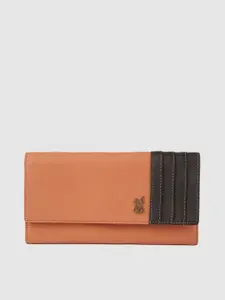Baggit Women Beige Solid Two Fold Wallet