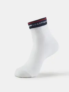 Jockey  USA Originals Men White Ankle-Length Socks 7002